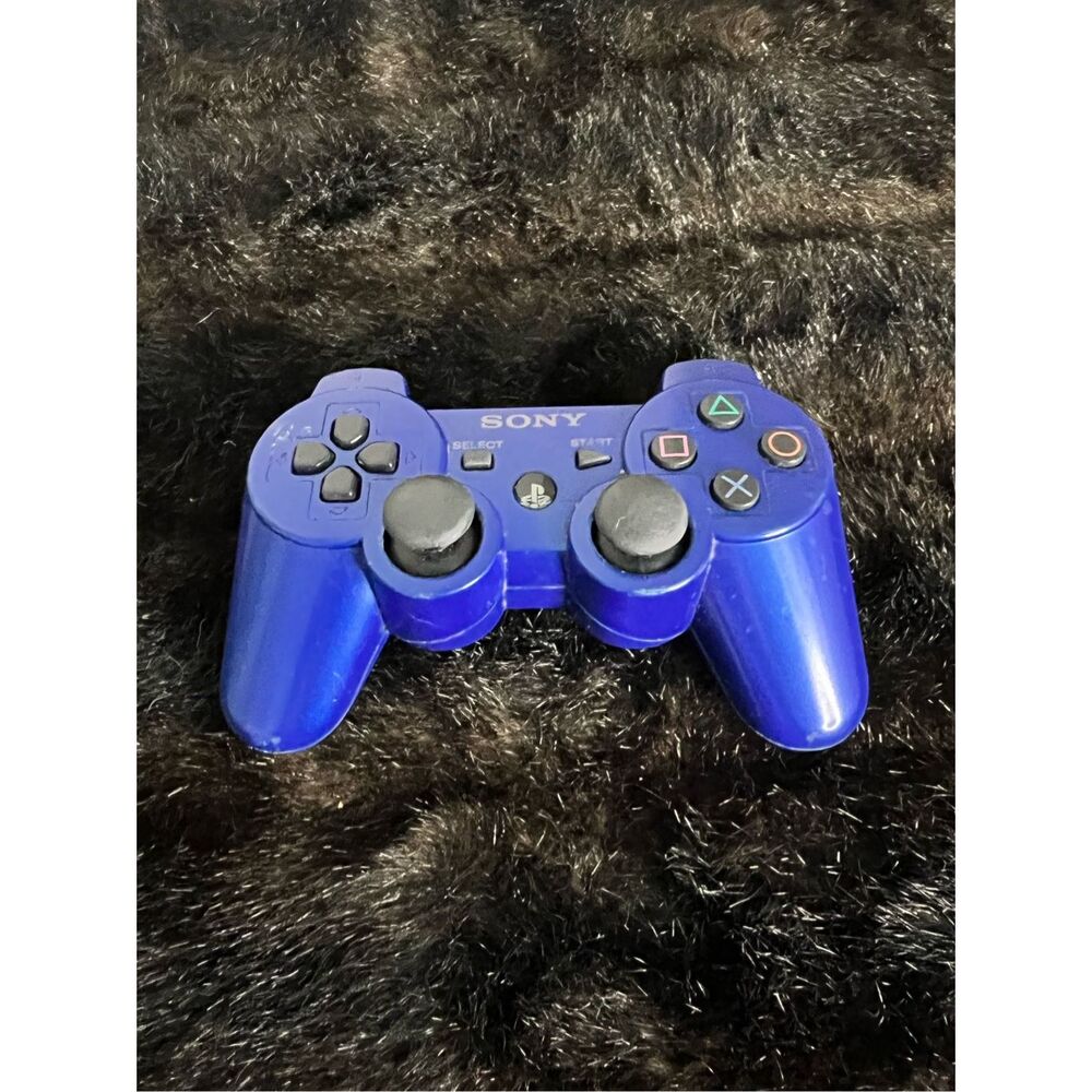 Original Sony Playstation 3 PS3 Sixaxis DualShock 3 Controller Metallic Blue OEM